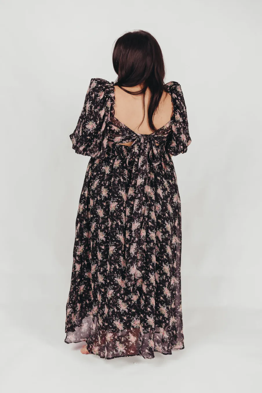 Discount Worth Collective Melody Maxi Dress in Black - Bump Friendly & Inclusive Sizing (S-3XL)
