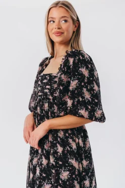 Discount Worth Collective Melody Maxi Dress in Black - Bump Friendly & Inclusive Sizing (S-3XL)