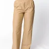Sale Worth Collective Michelle Striped Pajama Style Pants in Camel