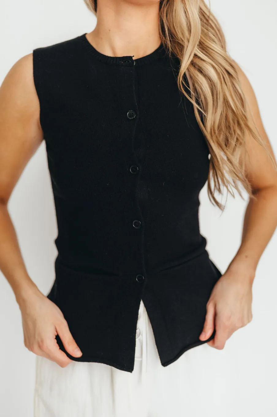 Online Worth Collective Mila Knit Top in Black - Nursing Friendly