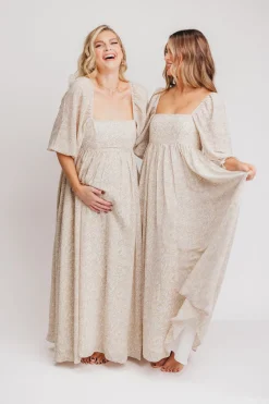New Worth Collective Mona 'Love Story' Maxi Dress - Bump Friendly and Inclusive Sizing (S-3