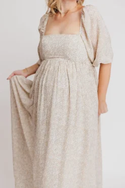 New Worth Collective Mona 'Love Story' Maxi Dress - Bump Friendly and Inclusive Sizing (S-3