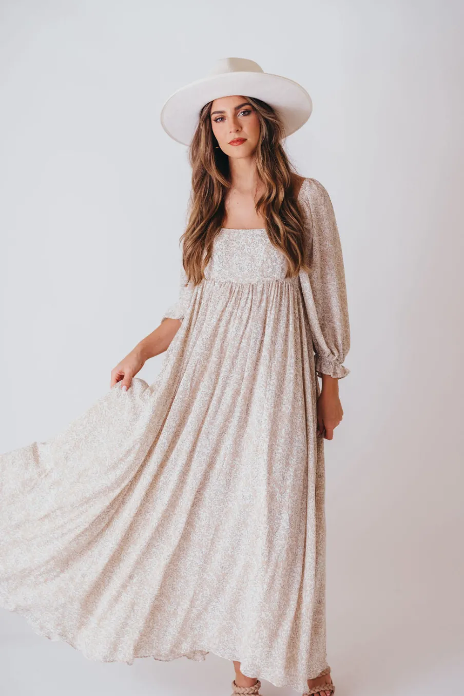 New Worth Collective Mona 'Love Story' Maxi Dress - Bump Friendly and Inclusive Sizing (S-3