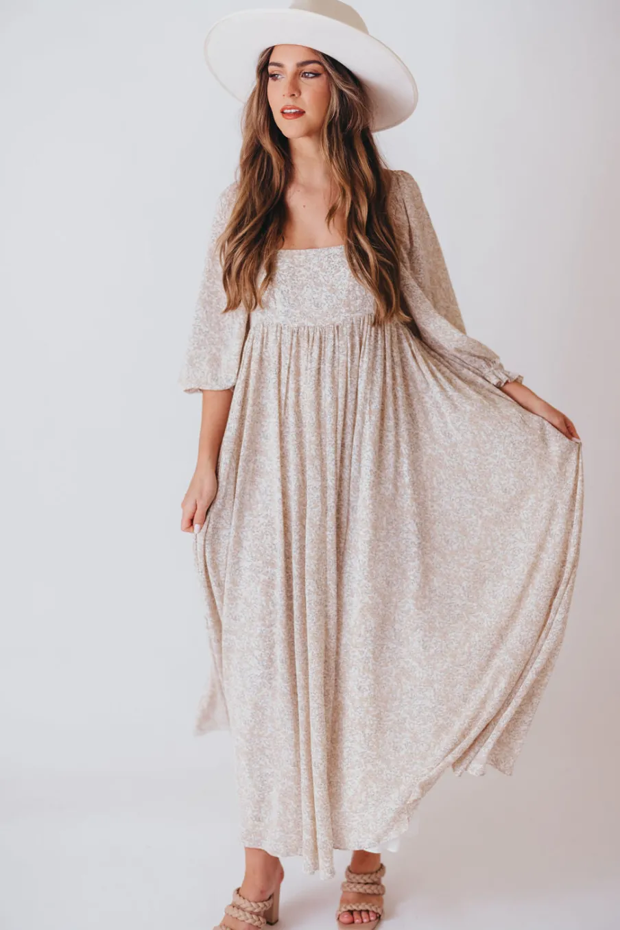 New Worth Collective Mona 'Love Story' Maxi Dress - Bump Friendly and Inclusive Sizing (S-3