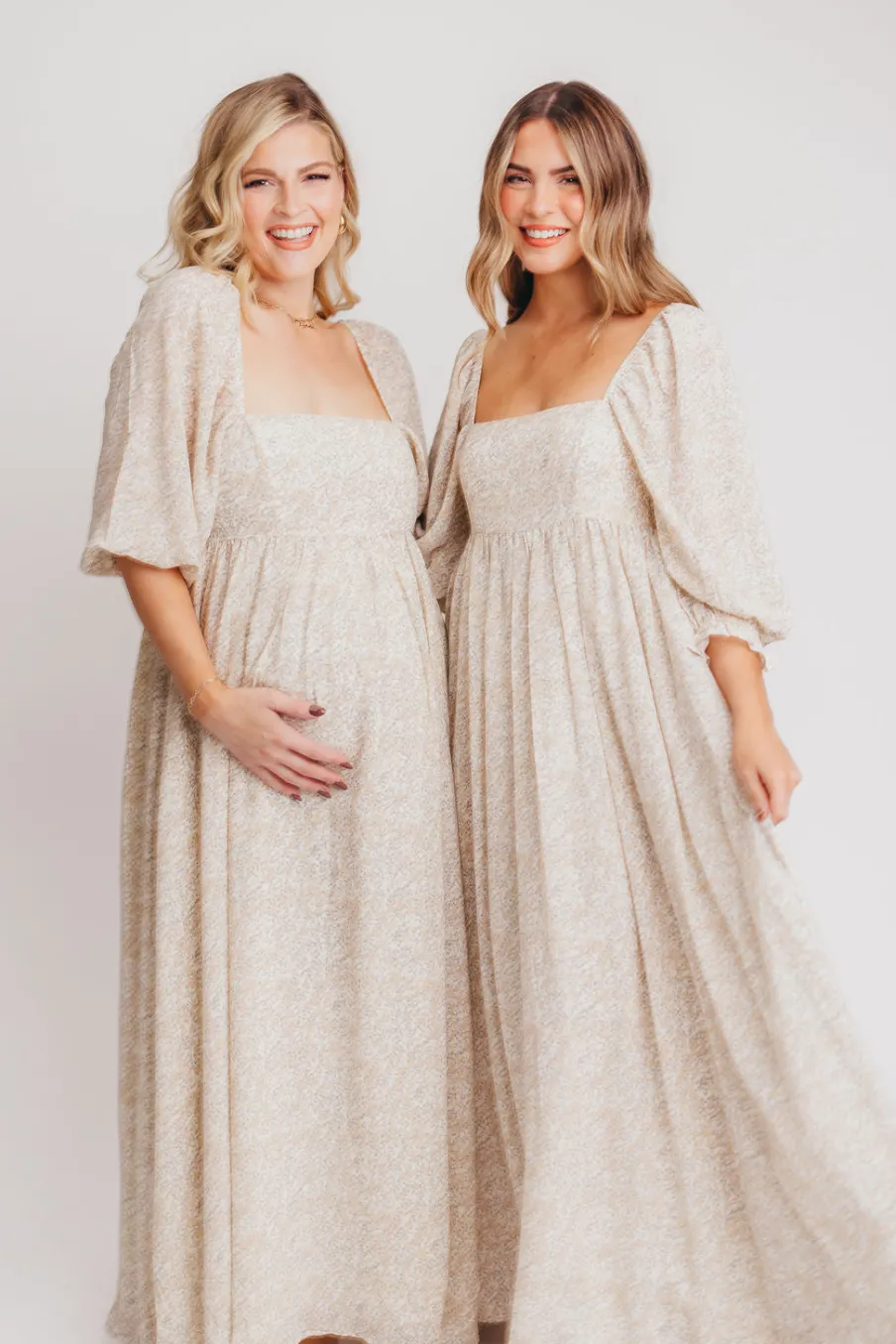 New Worth Collective Mona 'Love Story' Maxi Dress - Bump Friendly and Inclusive Sizing (S-3