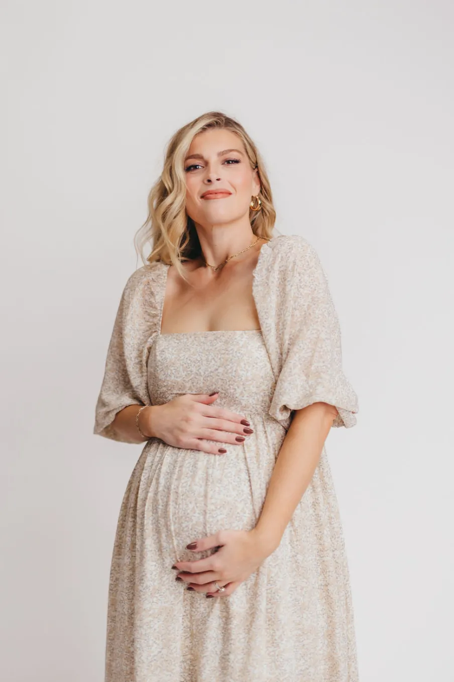 New Worth Collective Mona 'Love Story' Maxi Dress - Bump Friendly and Inclusive Sizing (S-3