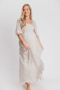 New Worth Collective Mona 'Love Story' Maxi Dress - Bump Friendly and Inclusive Sizing (S-3