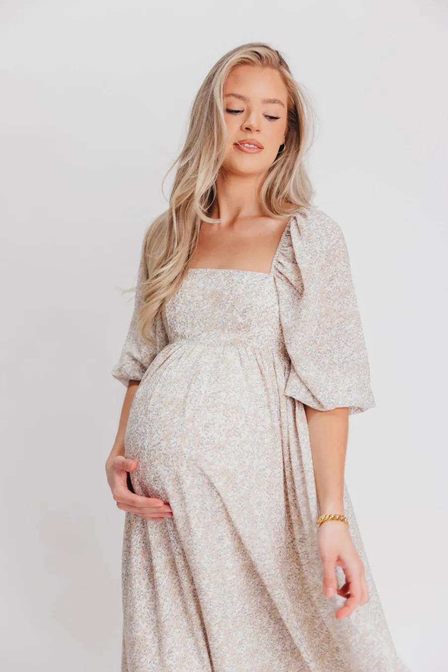 New Worth Collective Mona 'Love Story' Maxi Dress - Bump Friendly and Inclusive Sizing (S-3