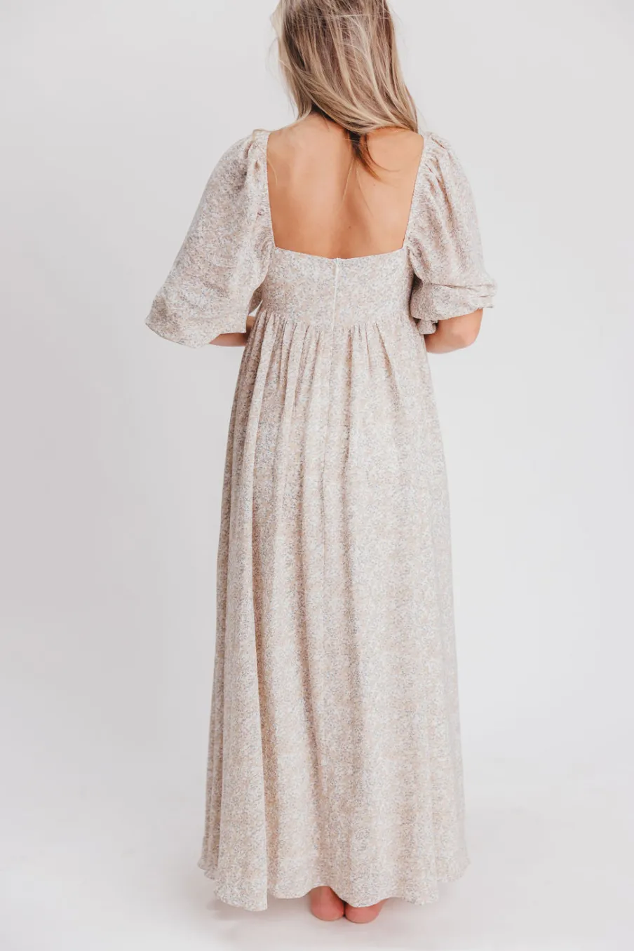 New Worth Collective Mona 'Love Story' Maxi Dress - Bump Friendly and Inclusive Sizing (S-3