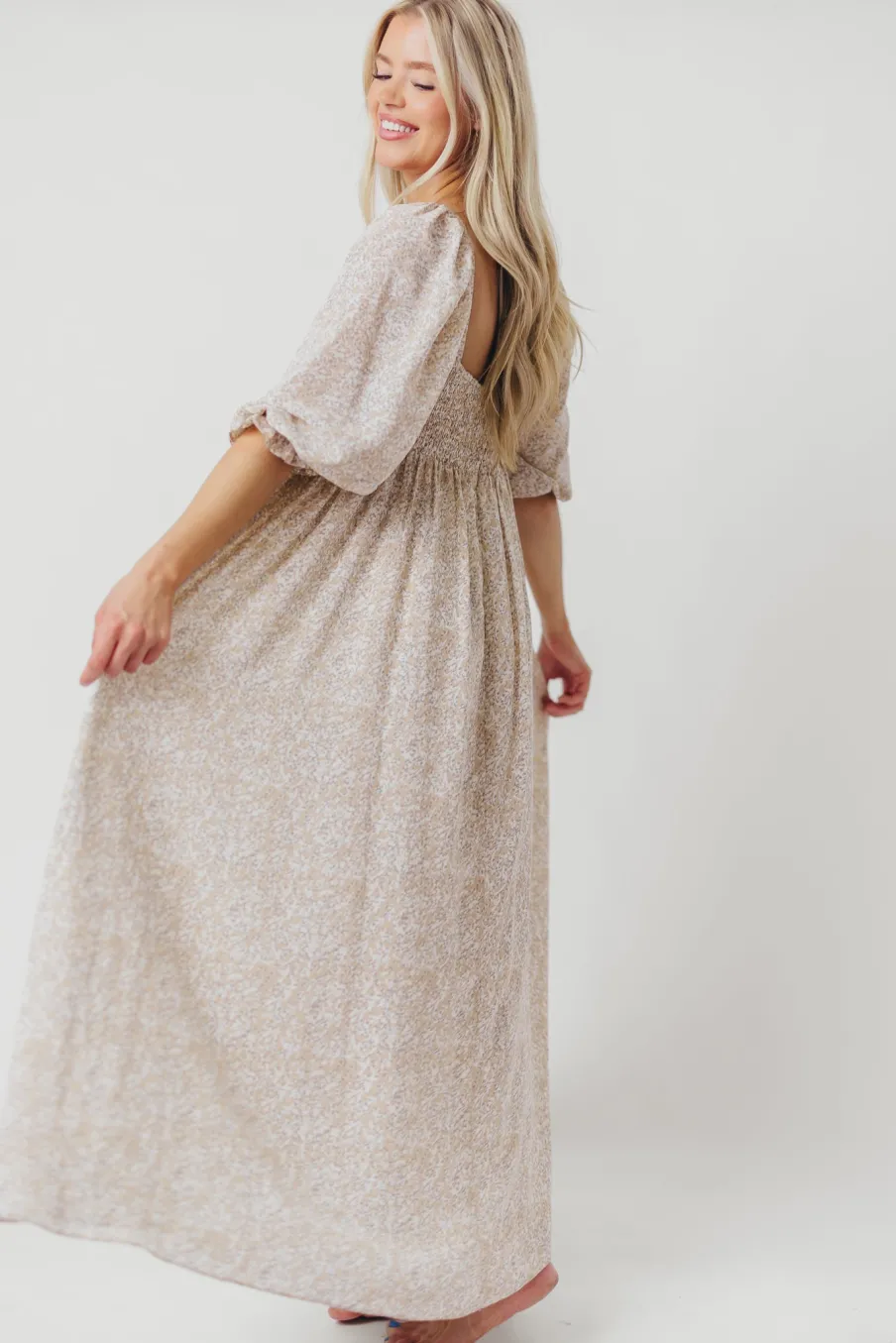New Worth Collective Mona 'Love Story' Maxi Dress - Bump Friendly and Inclusive Sizing (S-3
