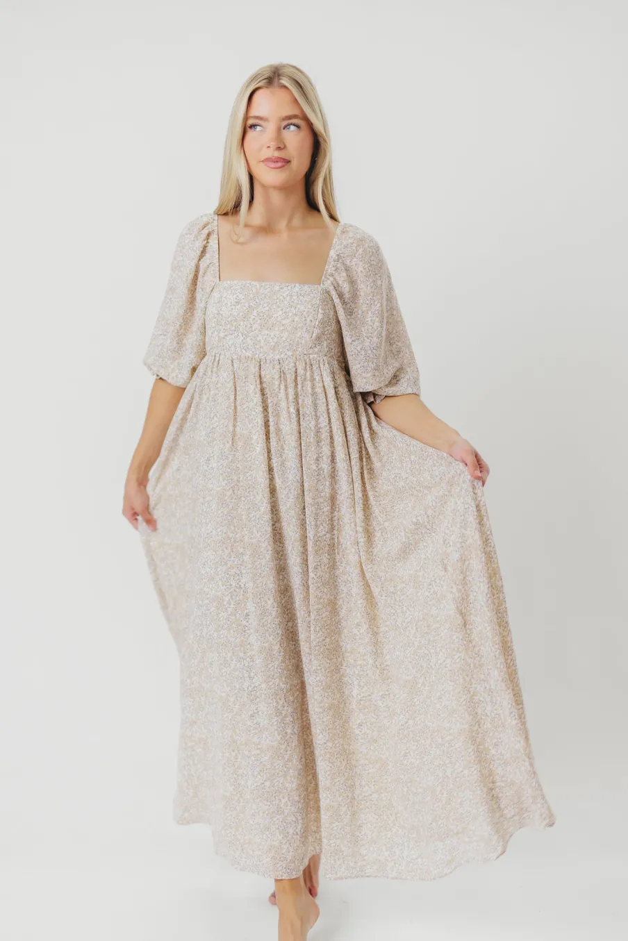 New Worth Collective Mona 'Love Story' Maxi Dress - Bump Friendly and Inclusive Sizing (S-3