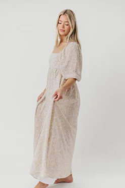 New Worth Collective Mona 'Love Story' Maxi Dress - Bump Friendly and Inclusive Sizing (S-3