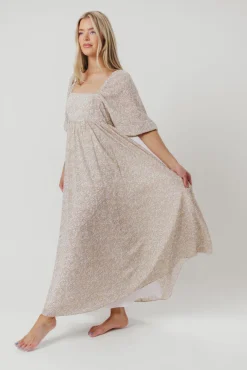 New Worth Collective Mona 'Love Story' Maxi Dress - Bump Friendly and Inclusive Sizing (S-3