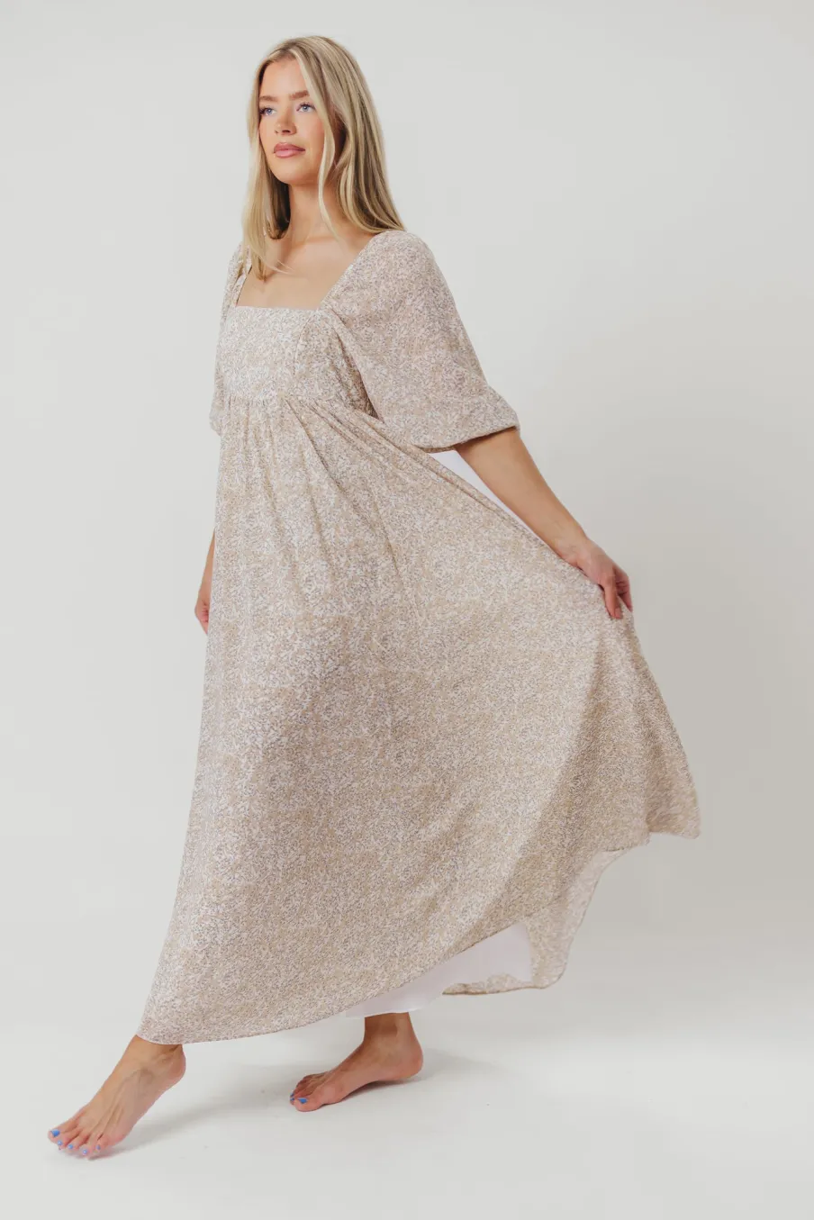 New Worth Collective Mona 'Love Story' Maxi Dress - Bump Friendly and Inclusive Sizing (S-3