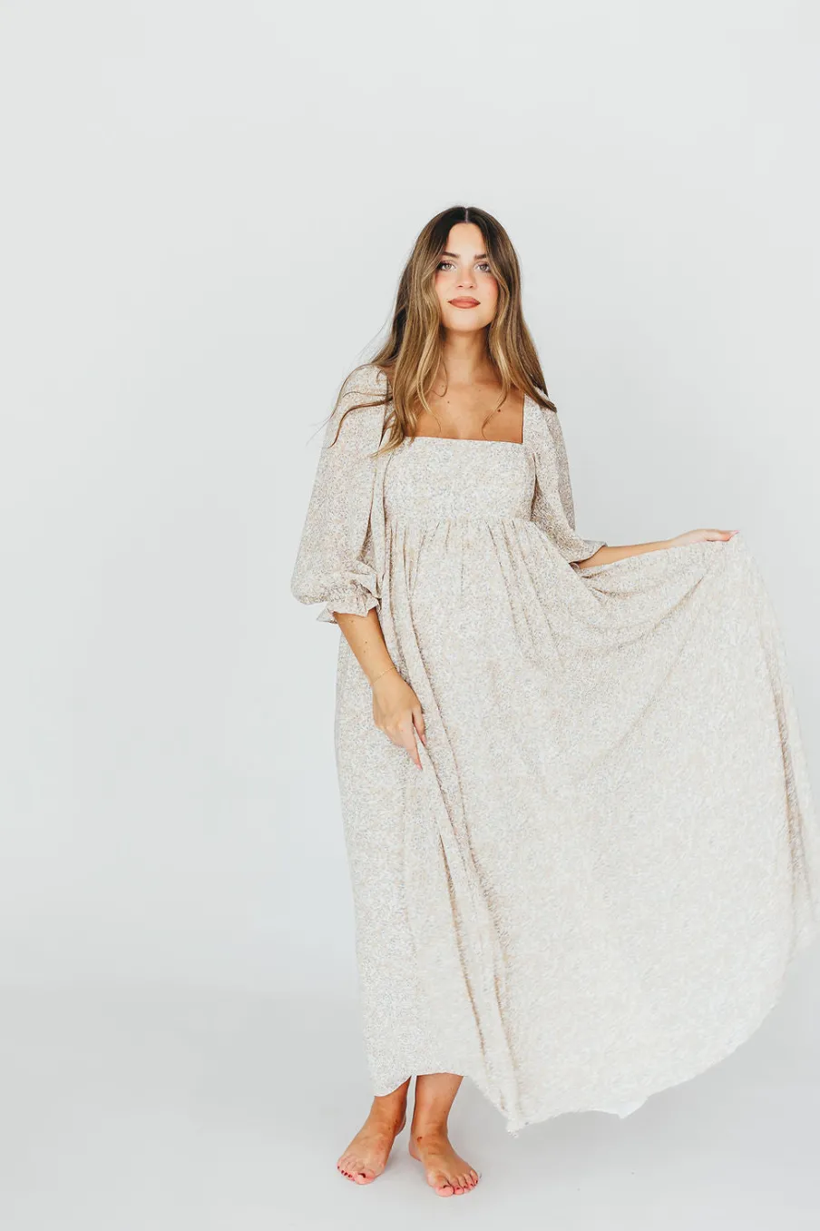 New Worth Collective Mona 'Love Story' Maxi Dress - Bump Friendly and Inclusive Sizing (S-3