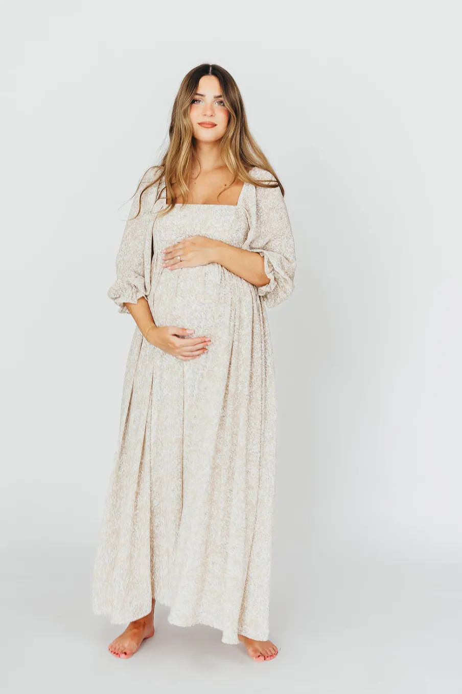 New Worth Collective Mona 'Love Story' Maxi Dress - Bump Friendly and Inclusive Sizing (S-3