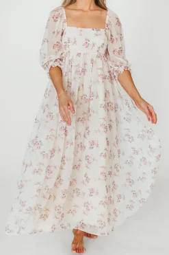 Sale Worth Collective Mona Maxi Dress in Pink Floral