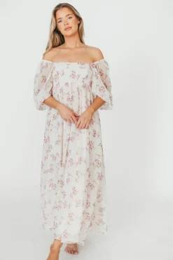 Sale Worth Collective Mona Maxi Dress in Pink Floral