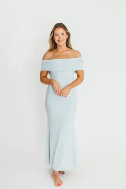 Sale Worth Collective Monroe Maxi Dress in Blue- Bump Friendly *PRE-ORDER*