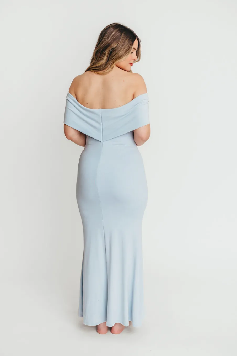 Sale Worth Collective Monroe Maxi Dress in Blue- Bump Friendly *PRE-ORDER*