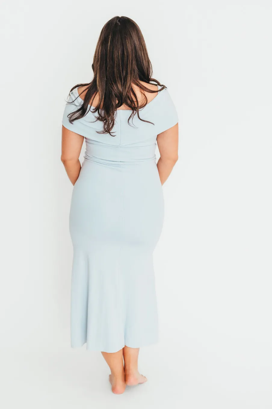 Sale Worth Collective Monroe Maxi Dress in Blue- Bump Friendly *PRE-ORDER*