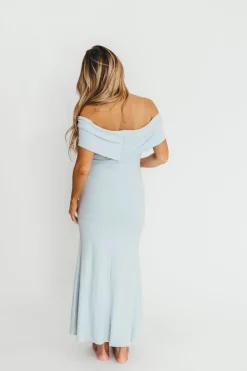 Sale Worth Collective Monroe Maxi Dress in Blue- Bump Friendly *PRE-ORDER*