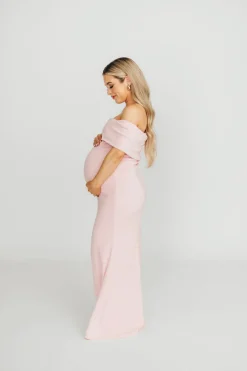 Clearance Worth Collective Monroe Maxi Dress in Dusty Pink - Bump Friendly *PRE-ORDER*