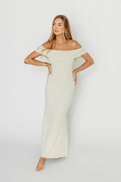Fashion Worth Collective Monroe Maxi Dress in Heather Grey- Bump Friendly