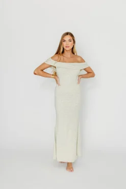 Fashion Worth Collective Monroe Maxi Dress in Heather Grey- Bump Friendly