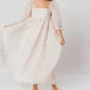 New Worth Collective *New* Mona Maxi Dress with Smocking in Blush Floral - Bump Friendly &