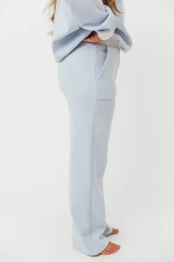 Hot Worth Collective Nixon Mini Striped Sweatpants in Blue and White