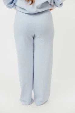 Hot Worth Collective Nixon Mini Striped Sweatpants in Blue and White