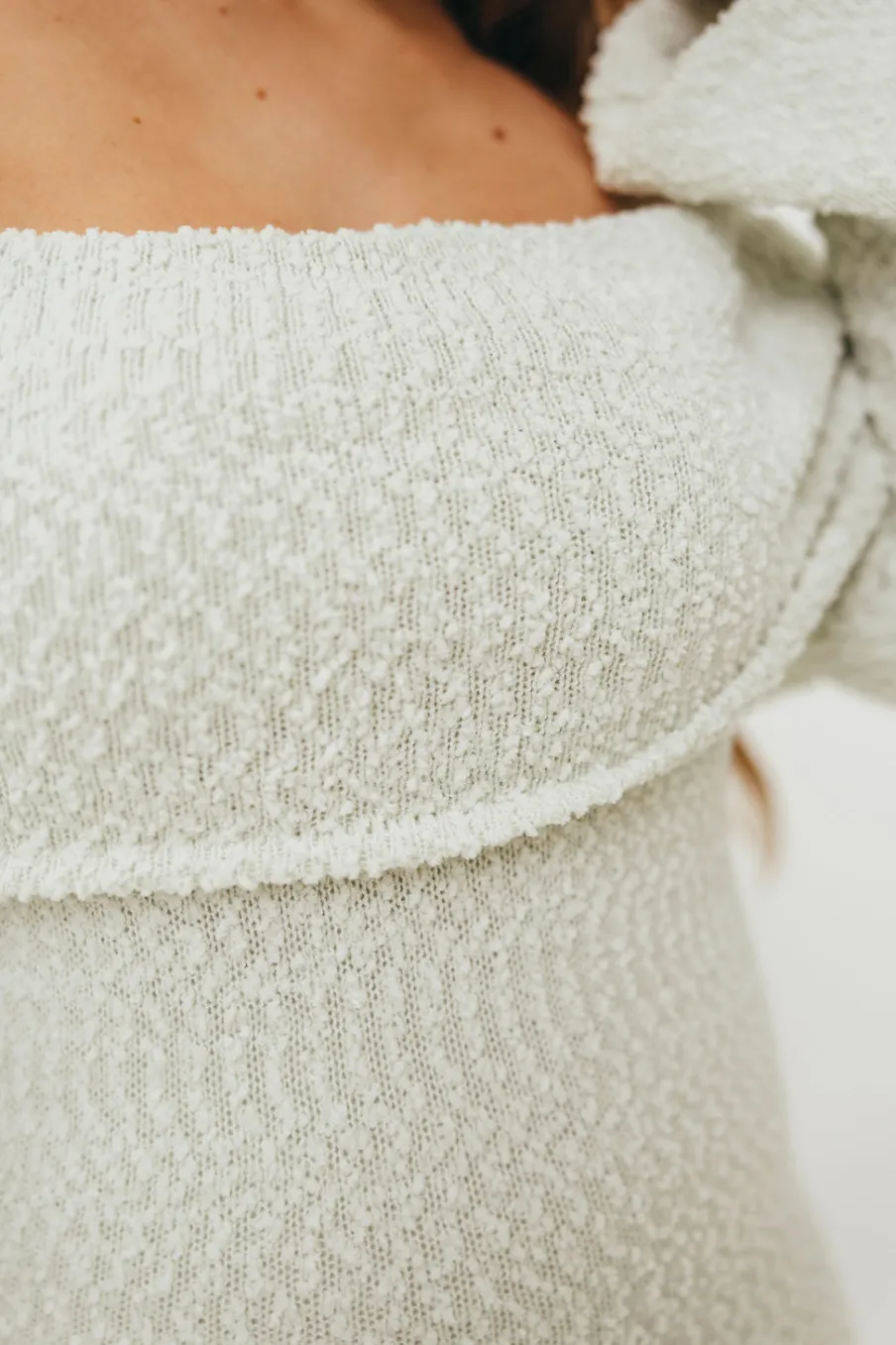Fashion Worth Collective Nora Knit Maxi Dress in Seafoam- Bump Friendly