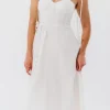 Sale Worth Collective Norma Jean Bustier-Style Midi Dress in White