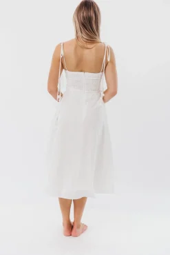 Sale Worth Collective Norma Jean Bustier-Style Midi Dress in White