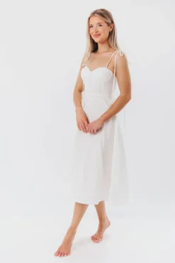 Sale Worth Collective Norma Jean Bustier-Style Midi Dress in White