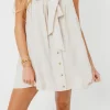 Sale Worth Collective Palermo 100% Cotton Mini Dress in Cream
