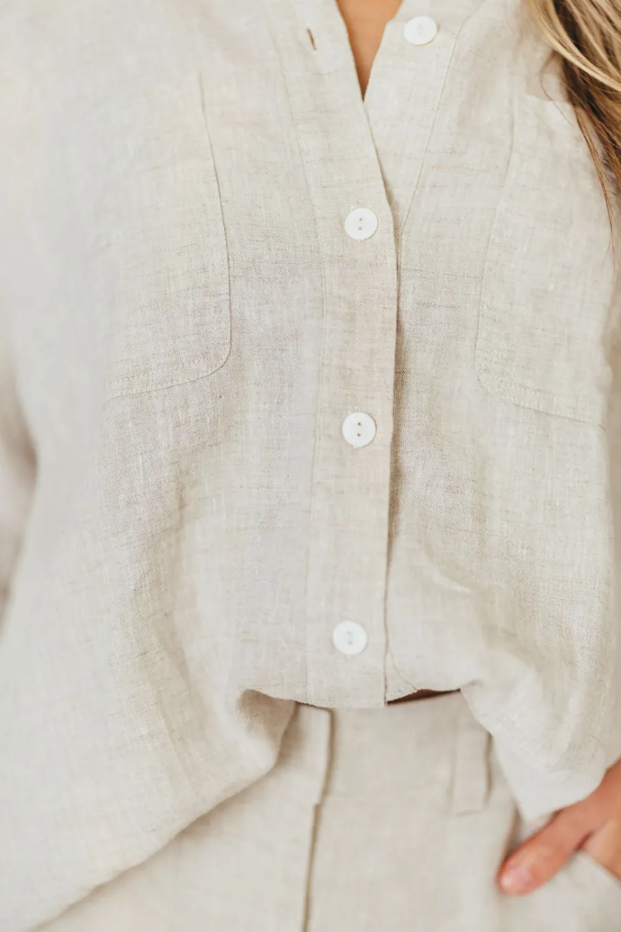 Sale Worth Collective Peyton Button Down Shirt in Linen