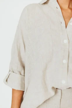 Sale Worth Collective Peyton Button Down Shirt in Linen