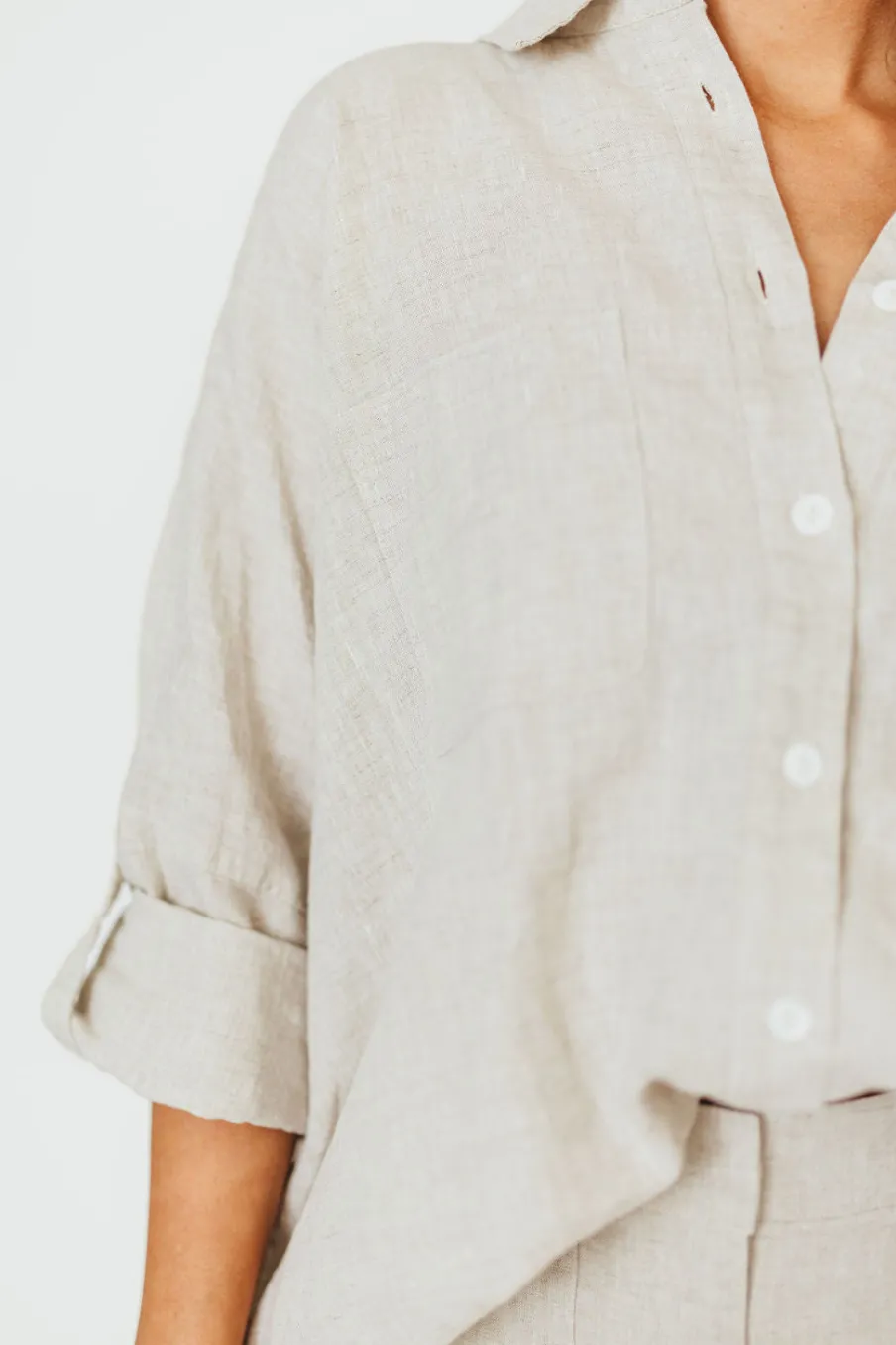 Sale Worth Collective Peyton Button Down Shirt in Linen