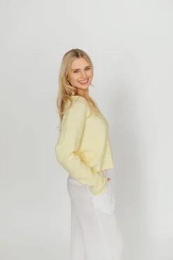 Fashion Worth Collective Piper Cardigan in Butter