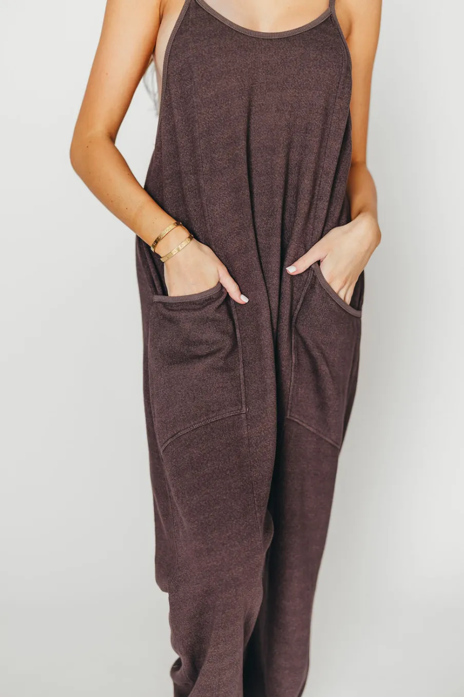 Discount Worth Collective Raelynn Jumpsuit in Washed Black