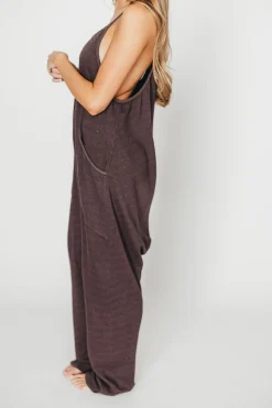 Discount Worth Collective Raelynn Jumpsuit in Washed Black