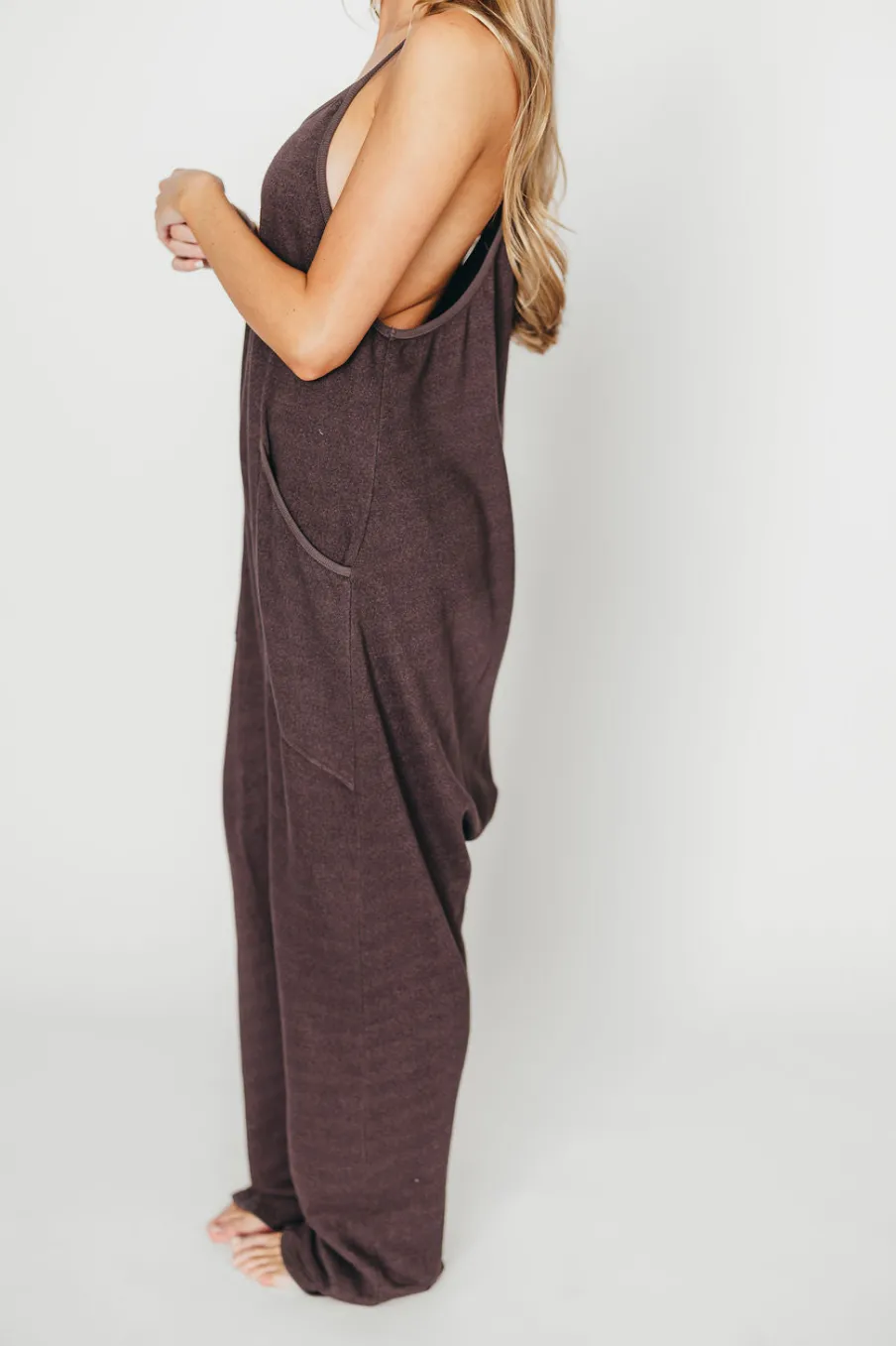 Discount Worth Collective Raelynn Jumpsuit in Washed Black