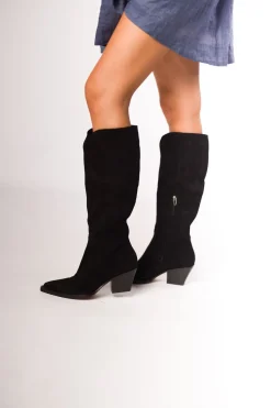 Outlet Worth Collective Raj Boots in Onyx Suede