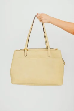 New Worth Collective Romy Weekender Travel Tote in Butter
