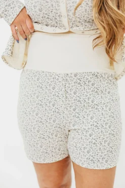 New Worth Collective Rori Maternity Pajama Set in Ivory - Bump Friendly