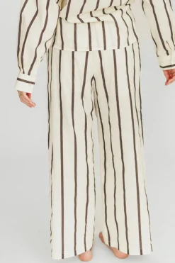 Hot Worth Collective Rowan Pants in Black Stripe