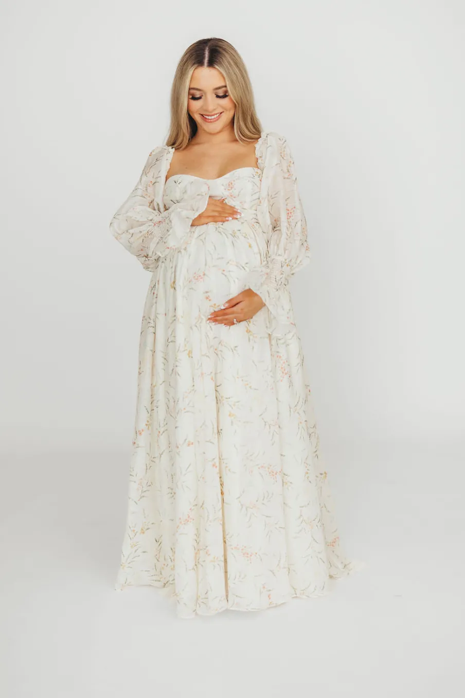Sale Worth Collective Ryder Grace Maxi Dress in Cream