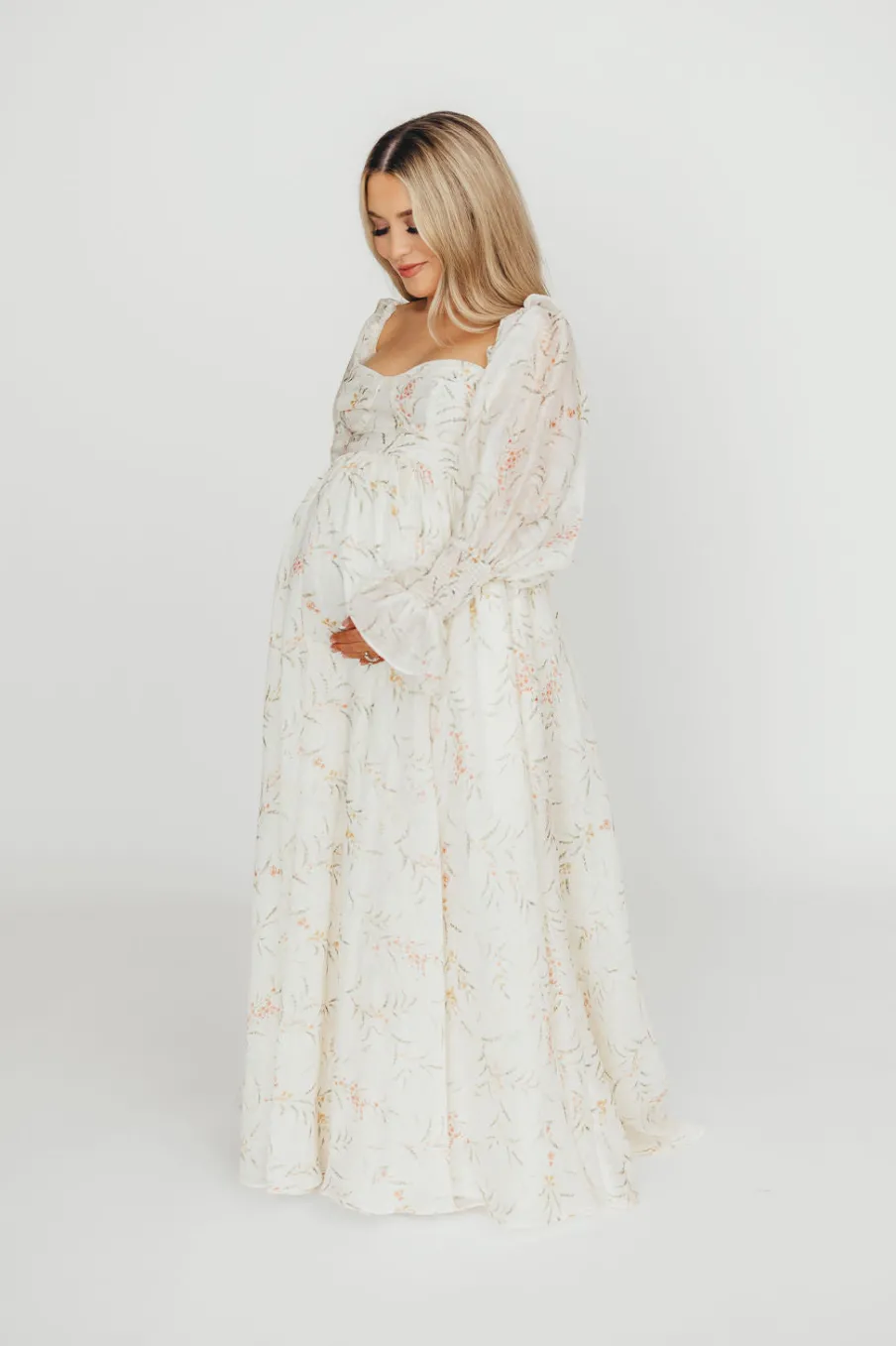 Sale Worth Collective Ryder Grace Maxi Dress in Cream